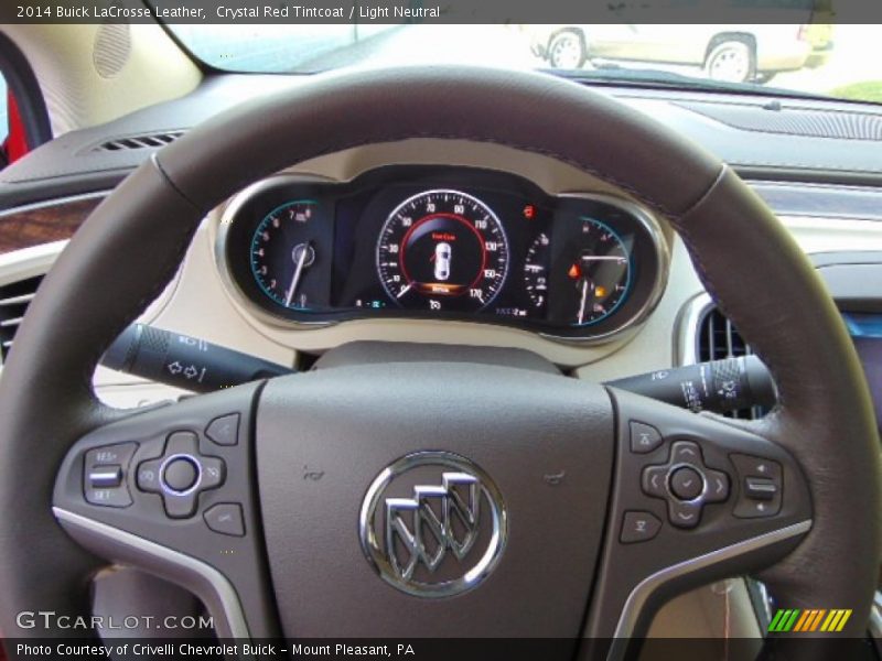 Crystal Red Tintcoat / Light Neutral 2014 Buick LaCrosse Leather
