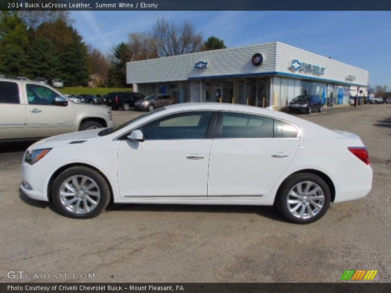 Summit White / Ebony 2014 Buick LaCrosse Leather