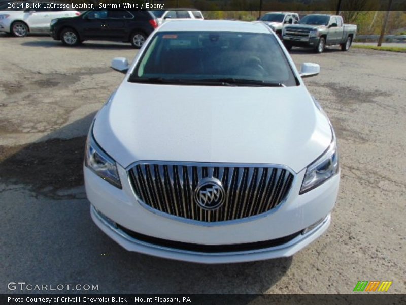 Summit White / Ebony 2014 Buick LaCrosse Leather
