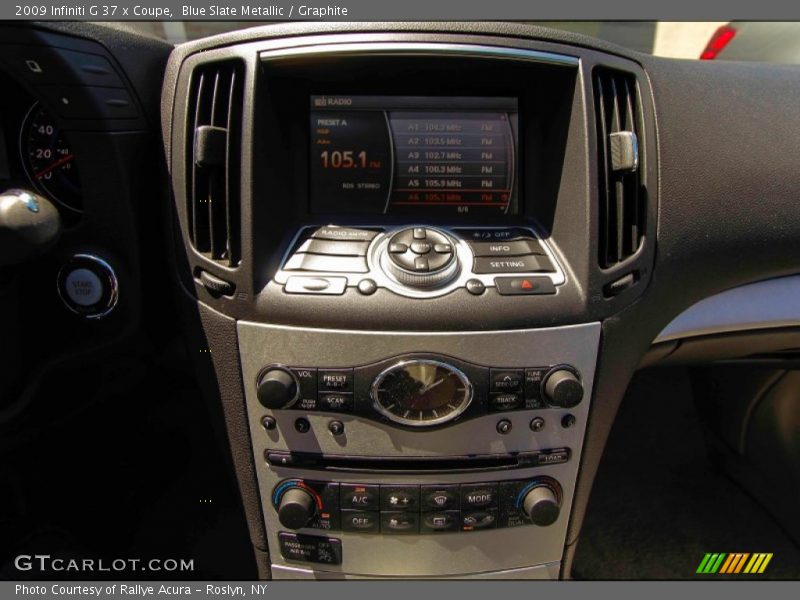 Blue Slate Metallic / Graphite 2009 Infiniti G 37 x Coupe