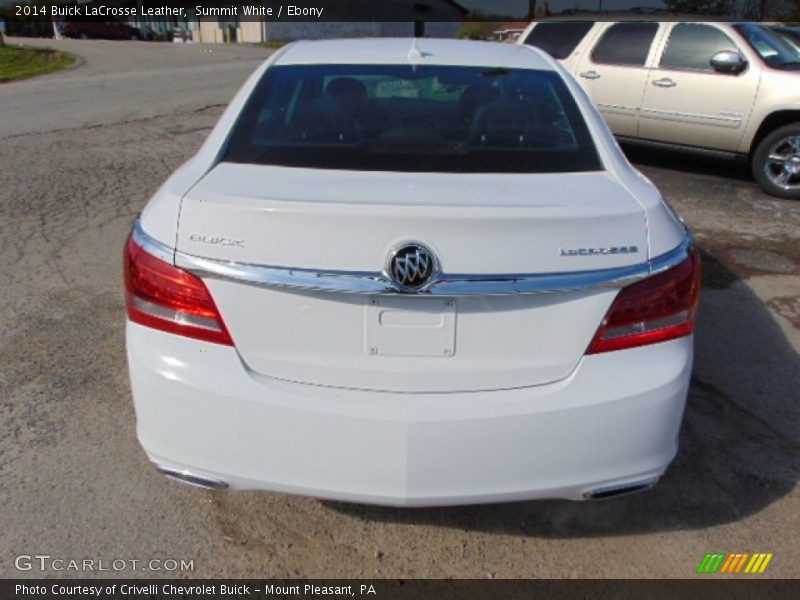 Summit White / Ebony 2014 Buick LaCrosse Leather
