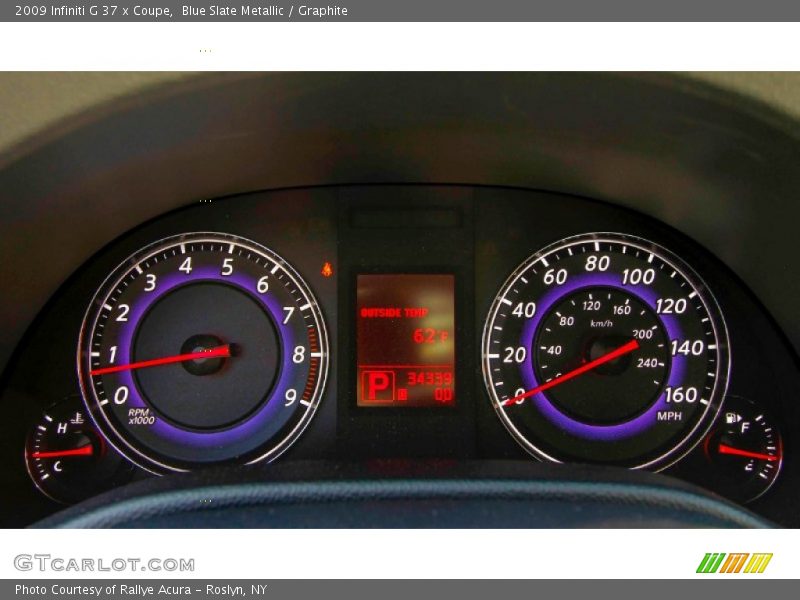 Blue Slate Metallic / Graphite 2009 Infiniti G 37 x Coupe