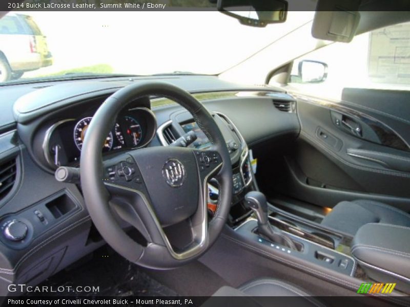 Summit White / Ebony 2014 Buick LaCrosse Leather