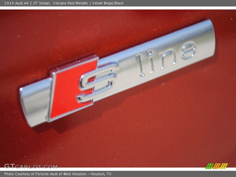 Volcano Red Metallic / Velvet Beige/Black 2014 Audi A4 2.0T Sedan