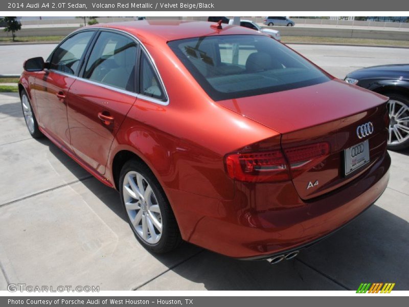 Volcano Red Metallic / Velvet Beige/Black 2014 Audi A4 2.0T Sedan