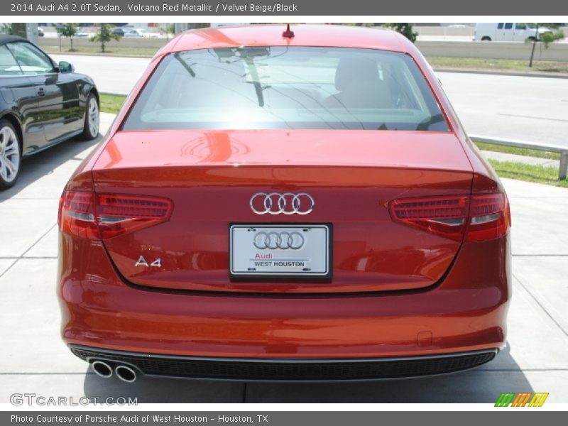 Volcano Red Metallic / Velvet Beige/Black 2014 Audi A4 2.0T Sedan