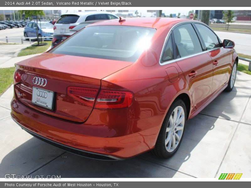Volcano Red Metallic / Velvet Beige/Black 2014 Audi A4 2.0T Sedan