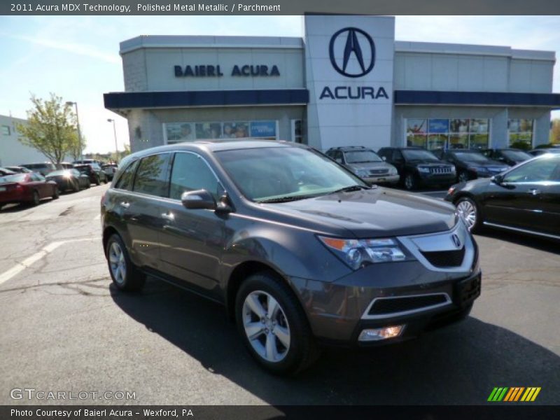 Polished Metal Metallic / Parchment 2011 Acura MDX Technology