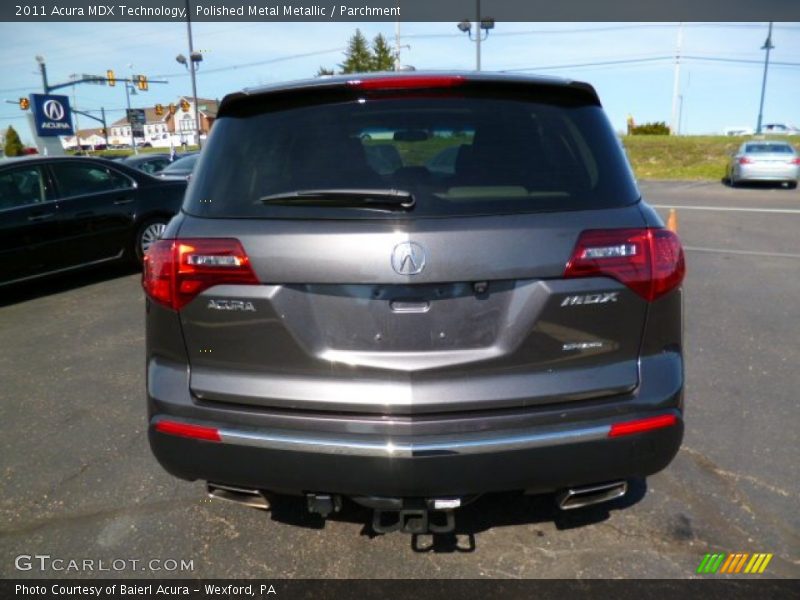 Polished Metal Metallic / Parchment 2011 Acura MDX Technology