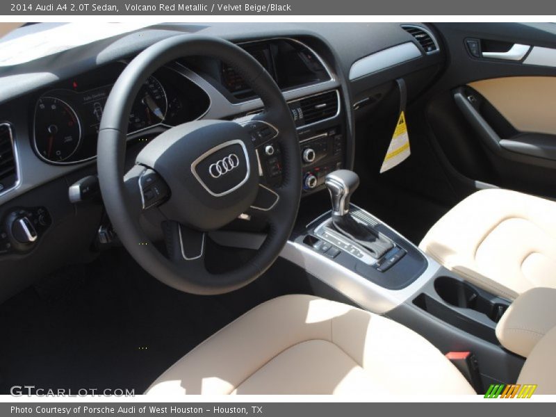 Volcano Red Metallic / Velvet Beige/Black 2014 Audi A4 2.0T Sedan