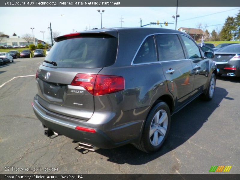 Polished Metal Metallic / Parchment 2011 Acura MDX Technology