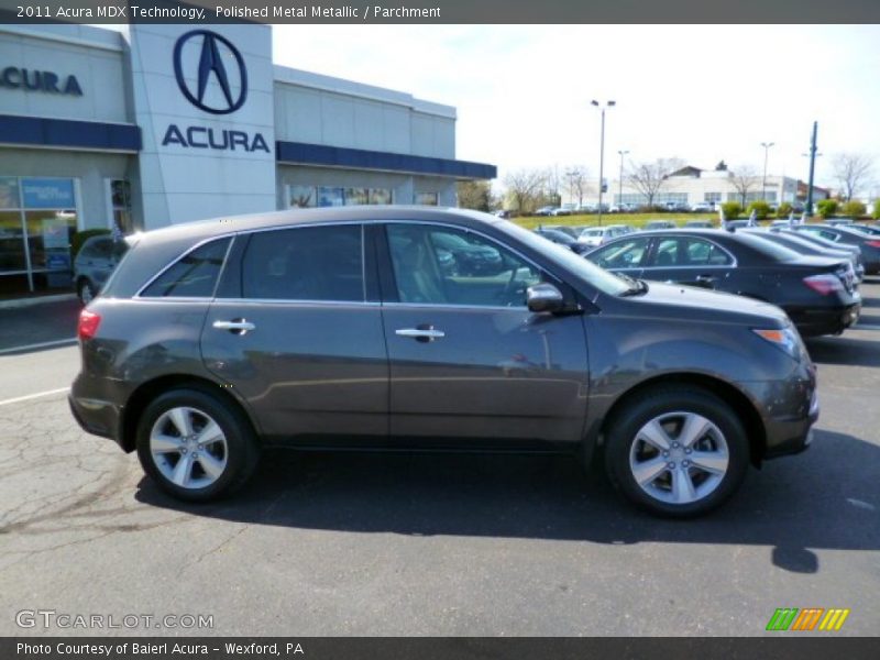 Polished Metal Metallic / Parchment 2011 Acura MDX Technology