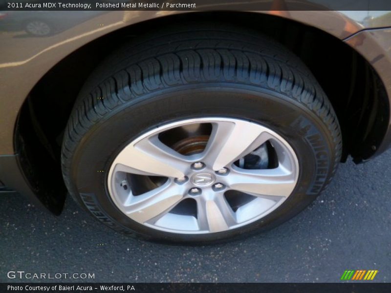 Polished Metal Metallic / Parchment 2011 Acura MDX Technology