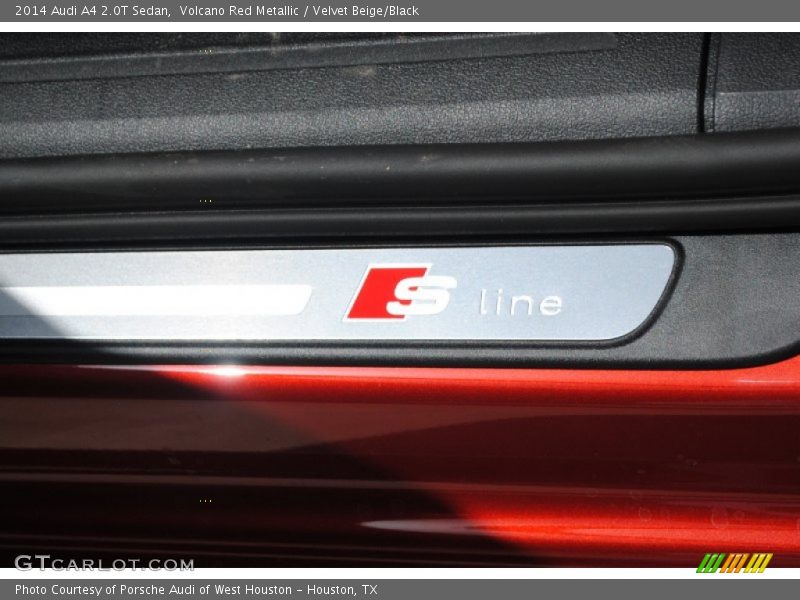 Volcano Red Metallic / Velvet Beige/Black 2014 Audi A4 2.0T Sedan
