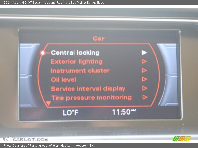 Volcano Red Metallic / Velvet Beige/Black 2014 Audi A4 2.0T Sedan