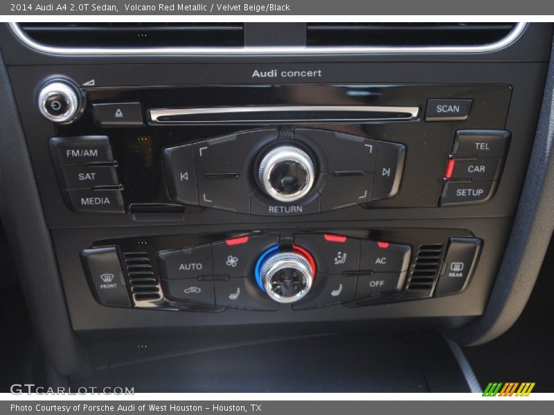 Volcano Red Metallic / Velvet Beige/Black 2014 Audi A4 2.0T Sedan