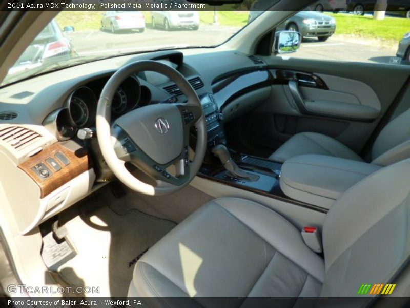 Polished Metal Metallic / Parchment 2011 Acura MDX Technology