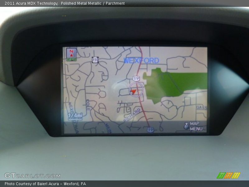 Polished Metal Metallic / Parchment 2011 Acura MDX Technology