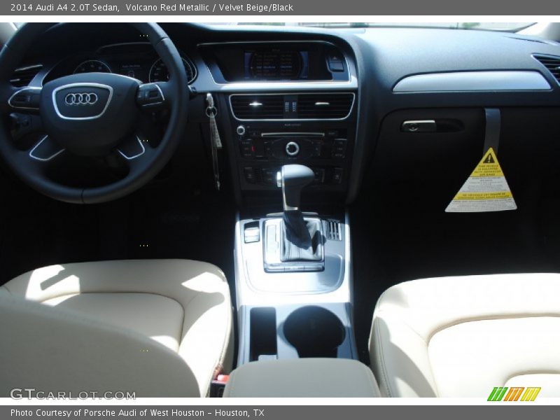 Volcano Red Metallic / Velvet Beige/Black 2014 Audi A4 2.0T Sedan