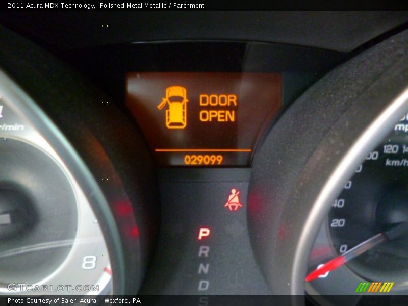 Polished Metal Metallic / Parchment 2011 Acura MDX Technology