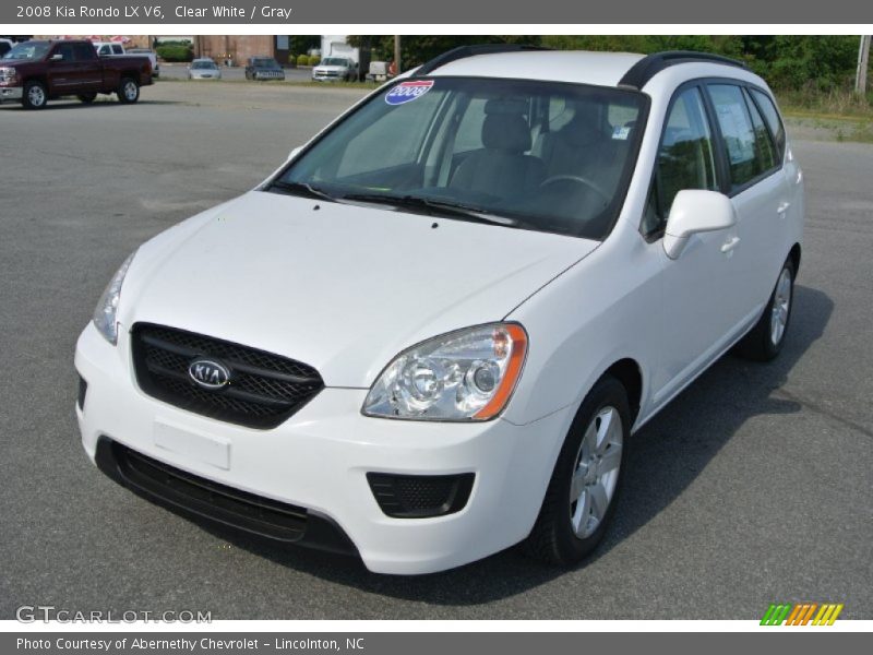 Clear White / Gray 2008 Kia Rondo LX V6