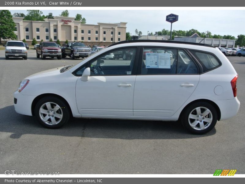 Clear White / Gray 2008 Kia Rondo LX V6