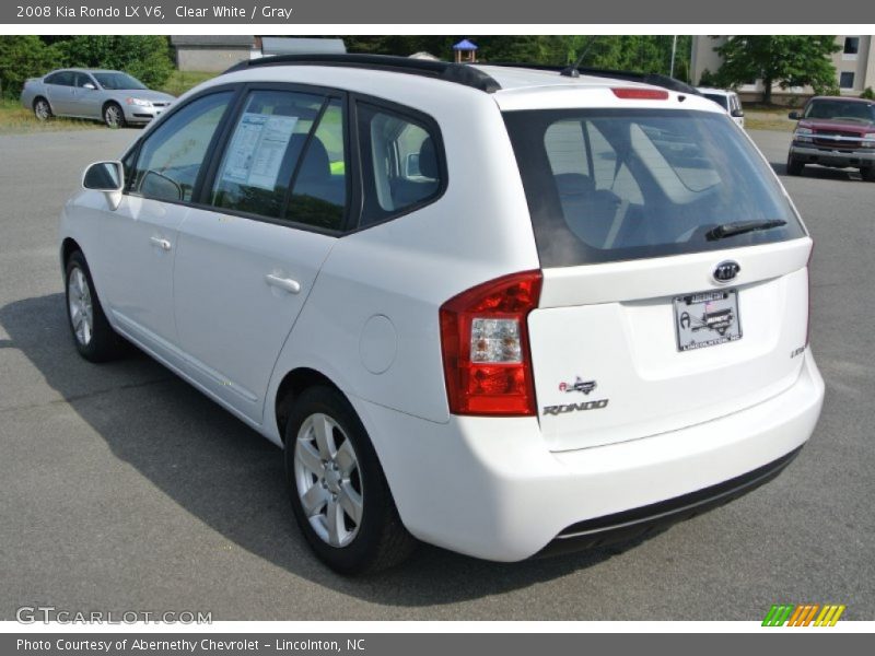 Clear White / Gray 2008 Kia Rondo LX V6