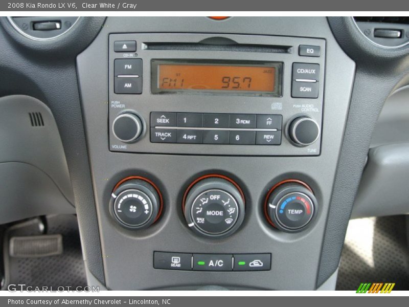 Clear White / Gray 2008 Kia Rondo LX V6
