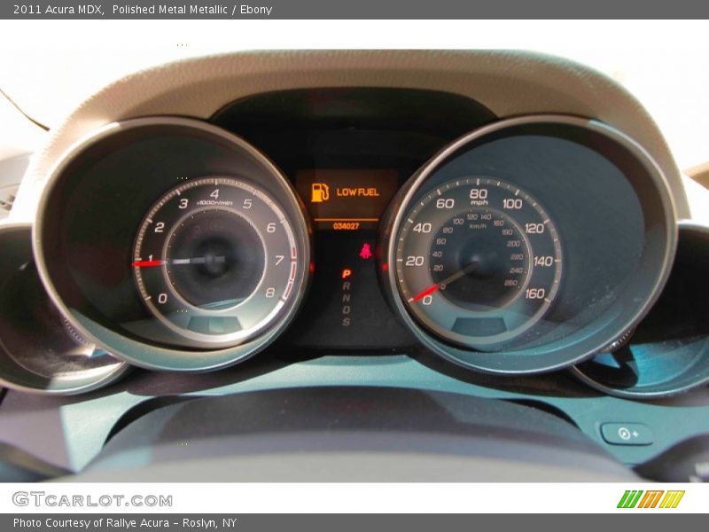 Polished Metal Metallic / Ebony 2011 Acura MDX