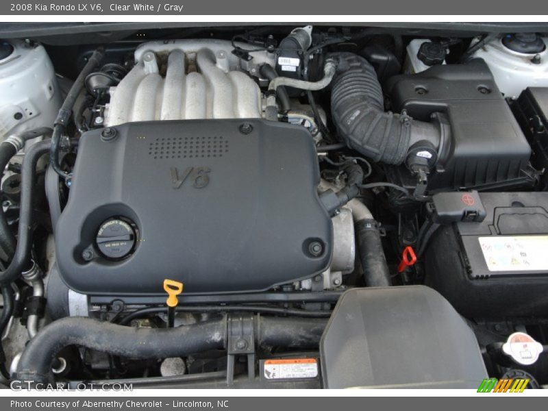 Clear White / Gray 2008 Kia Rondo LX V6