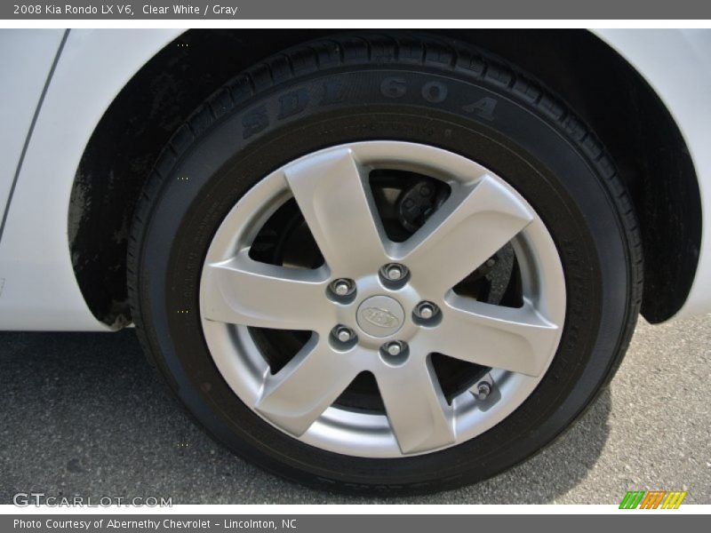 Clear White / Gray 2008 Kia Rondo LX V6