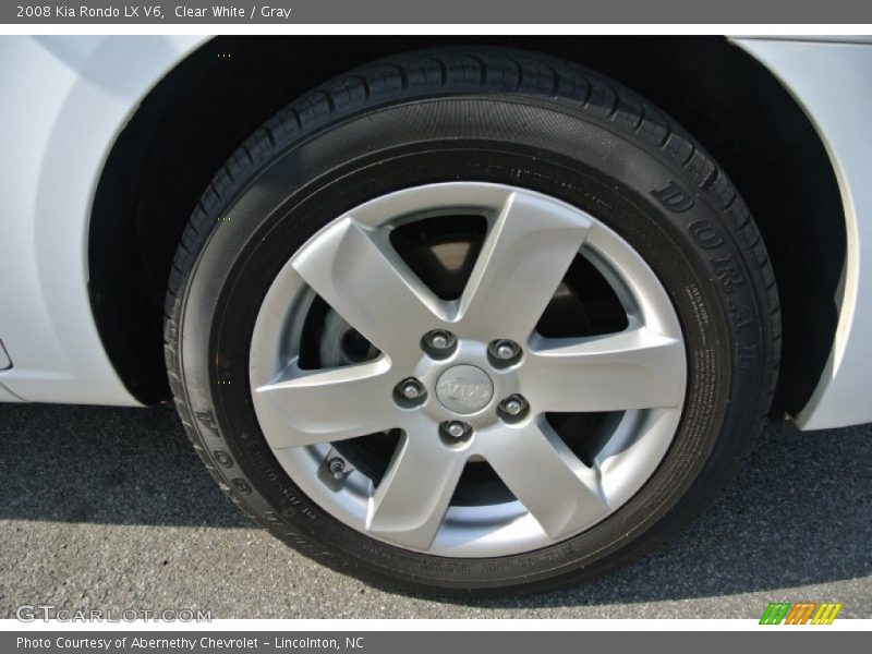 Clear White / Gray 2008 Kia Rondo LX V6