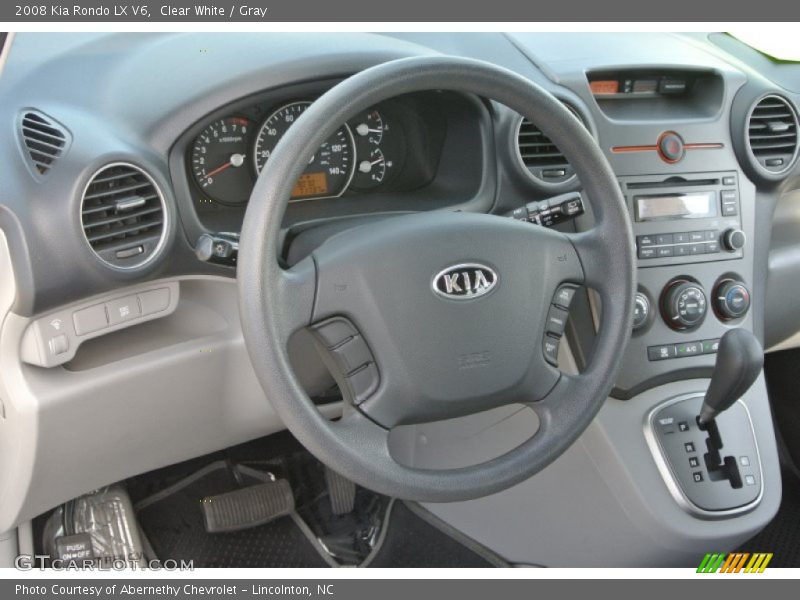 Clear White / Gray 2008 Kia Rondo LX V6