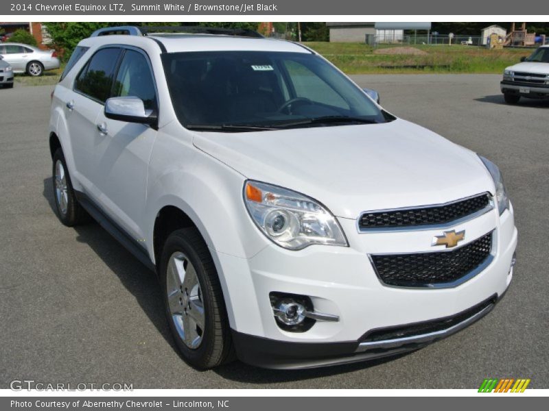Summit White / Brownstone/Jet Black 2014 Chevrolet Equinox LTZ