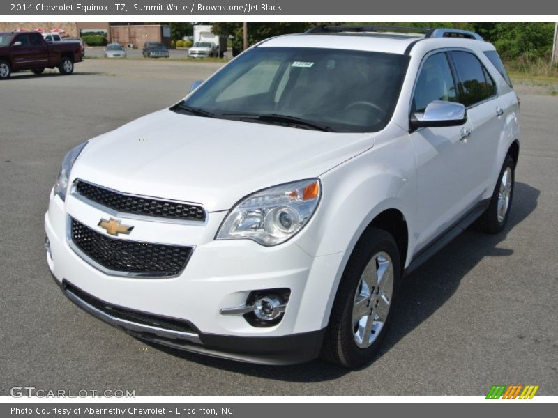 Summit White / Brownstone/Jet Black 2014 Chevrolet Equinox LTZ