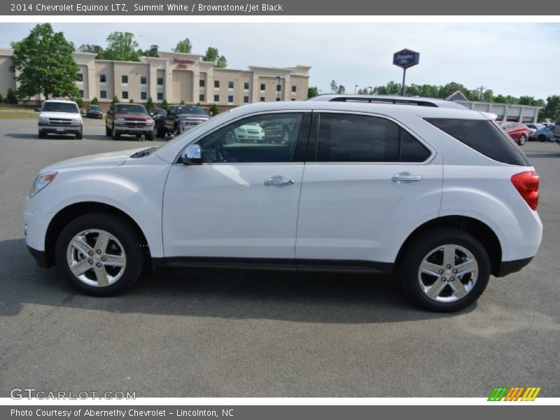 Summit White / Brownstone/Jet Black 2014 Chevrolet Equinox LTZ