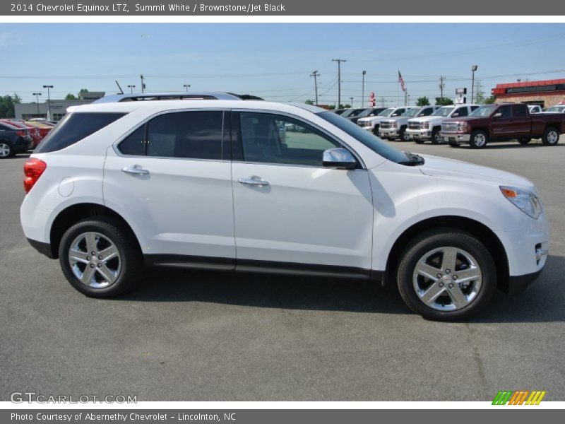 Summit White / Brownstone/Jet Black 2014 Chevrolet Equinox LTZ