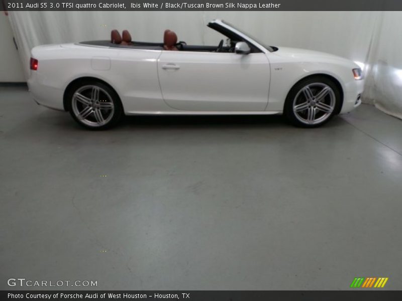 Ibis White / Black/Tuscan Brown Silk Nappa Leather 2011 Audi S5 3.0 TFSI quattro Cabriolet