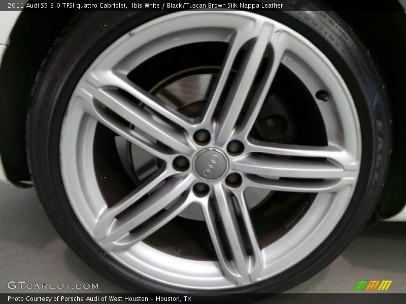 Ibis White / Black/Tuscan Brown Silk Nappa Leather 2011 Audi S5 3.0 TFSI quattro Cabriolet