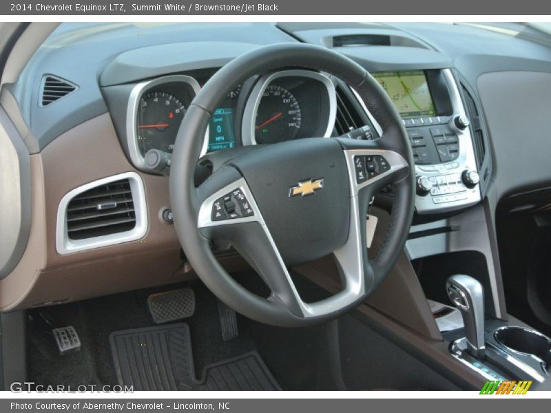 Summit White / Brownstone/Jet Black 2014 Chevrolet Equinox LTZ