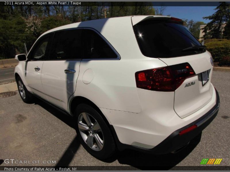 Aspen White Pearl / Taupe 2011 Acura MDX