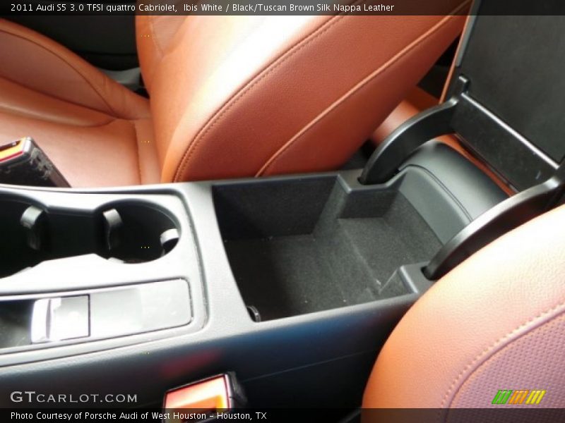 Ibis White / Black/Tuscan Brown Silk Nappa Leather 2011 Audi S5 3.0 TFSI quattro Cabriolet