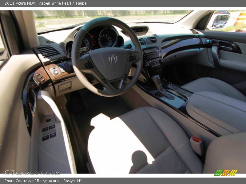 Aspen White Pearl / Taupe 2011 Acura MDX