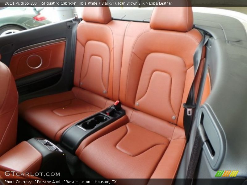 Ibis White / Black/Tuscan Brown Silk Nappa Leather 2011 Audi S5 3.0 TFSI quattro Cabriolet