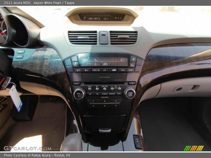 Aspen White Pearl / Taupe 2011 Acura MDX
