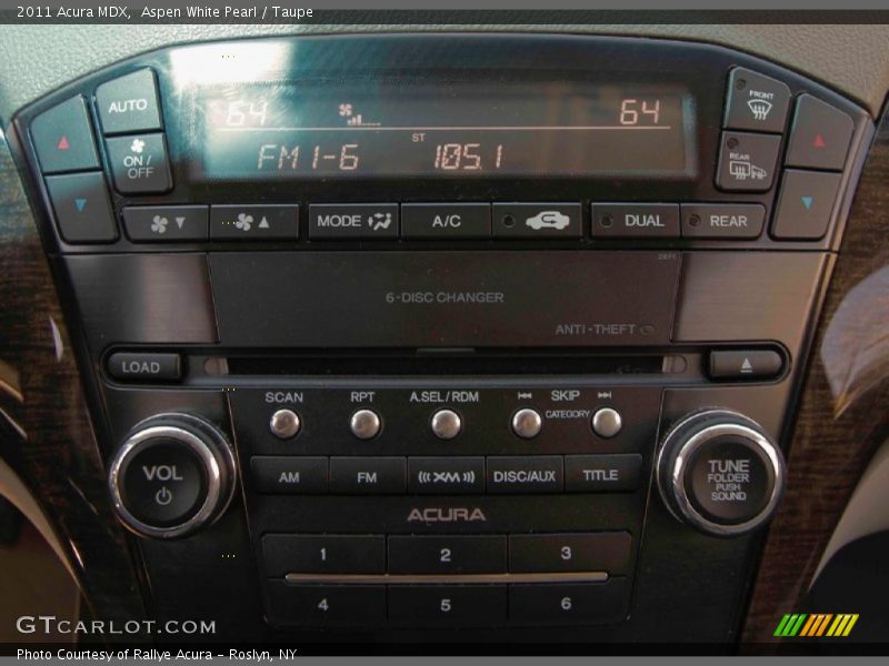 Aspen White Pearl / Taupe 2011 Acura MDX