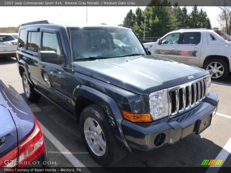 Mineral Gray Metallic / Medium Slate Gray 2007 Jeep Commander Sport 4x4