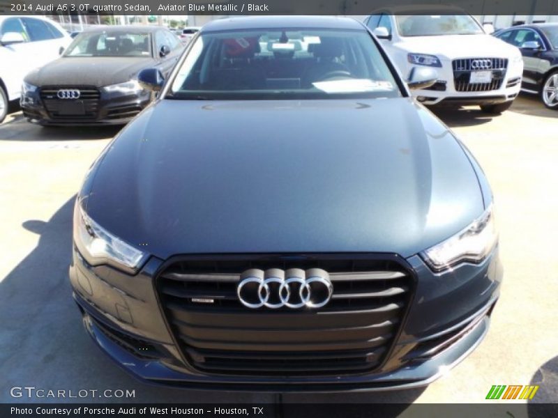 Aviator Blue Metallic / Black 2014 Audi A6 3.0T quattro Sedan