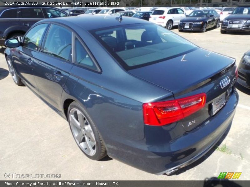 Aviator Blue Metallic / Black 2014 Audi A6 3.0T quattro Sedan