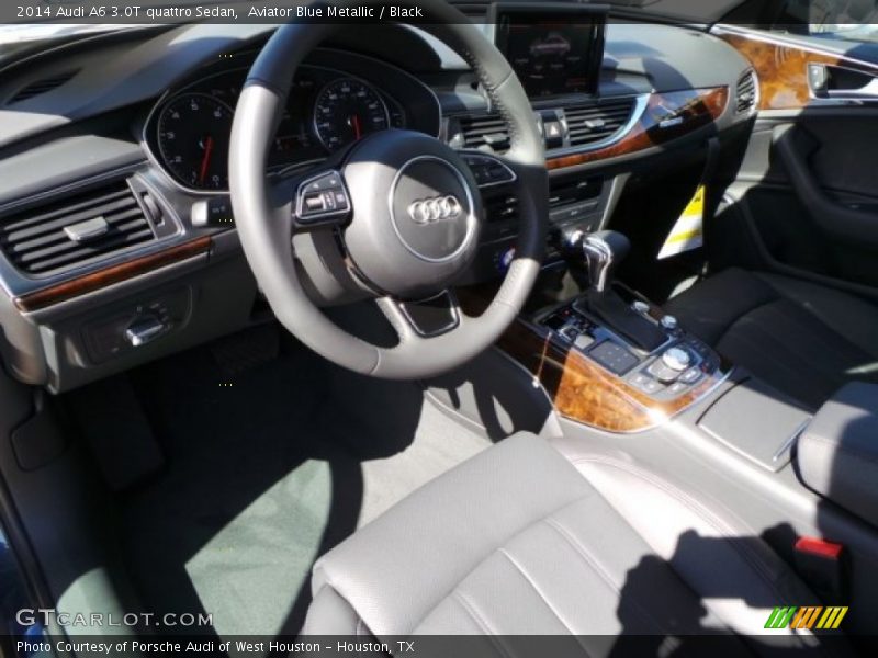 Aviator Blue Metallic / Black 2014 Audi A6 3.0T quattro Sedan